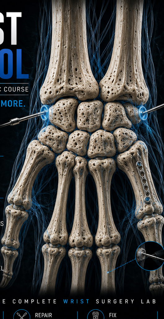 Detailed wrist anatomy illustration
